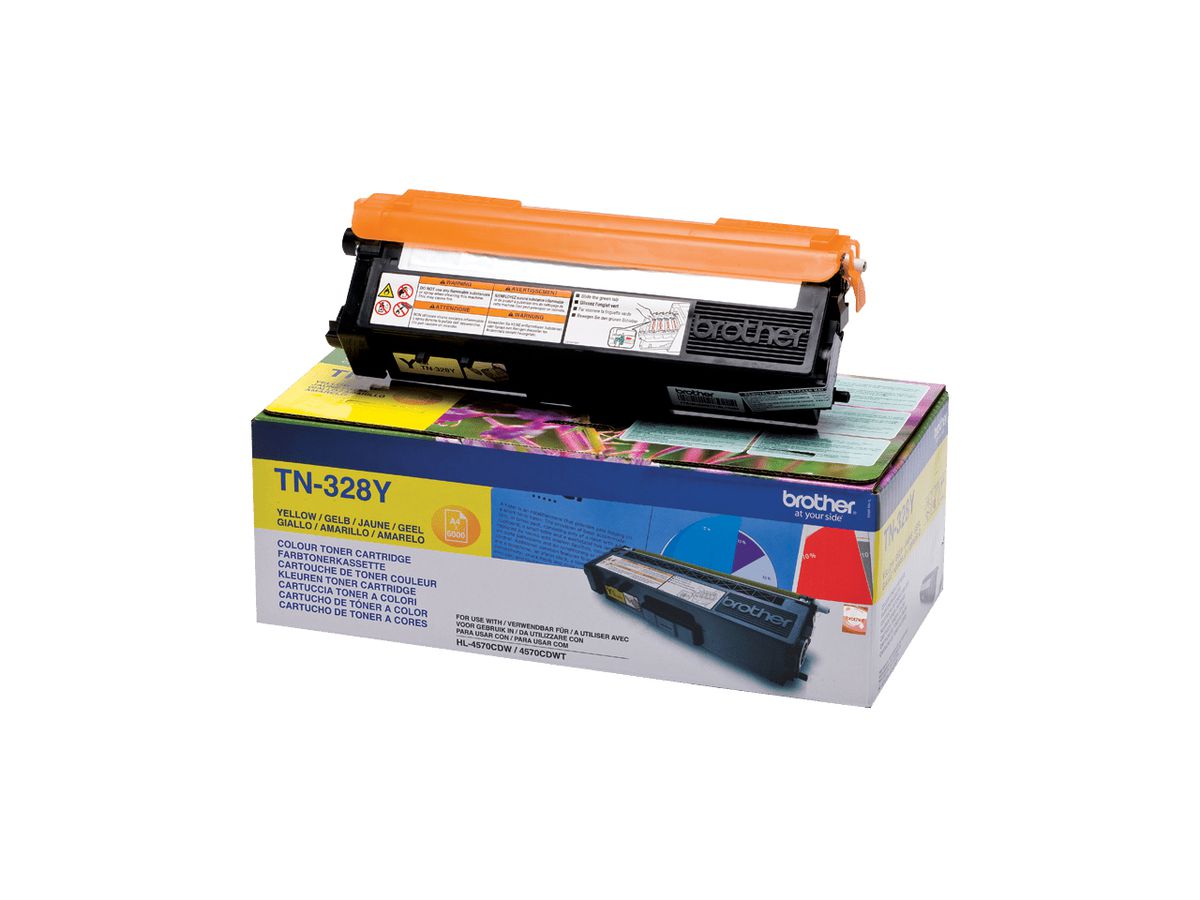 Brother TN-328Y - Cartouche de toner originale – Jaune