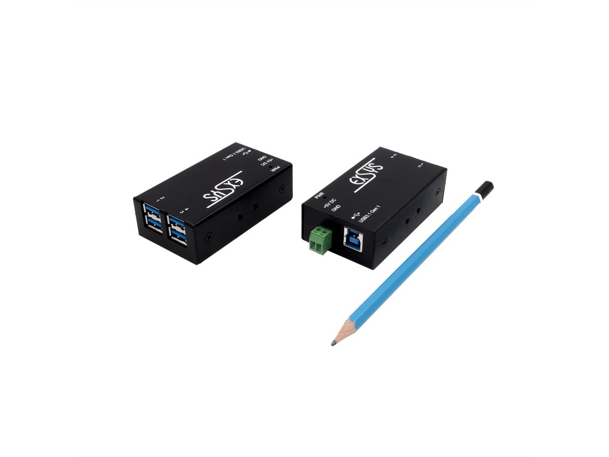 EXSYS EX-1194HMS Hub USB 3.2 Gen1 à 4 ports, C-femelle, protection de surtension