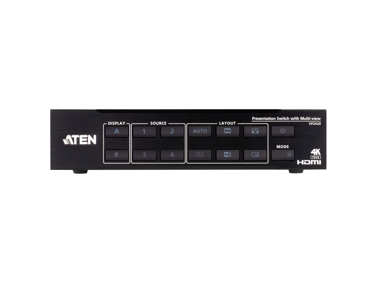 ATEN VP2420 Matrice de présentation 4 x 2 True 4K HDMI avec Multivues