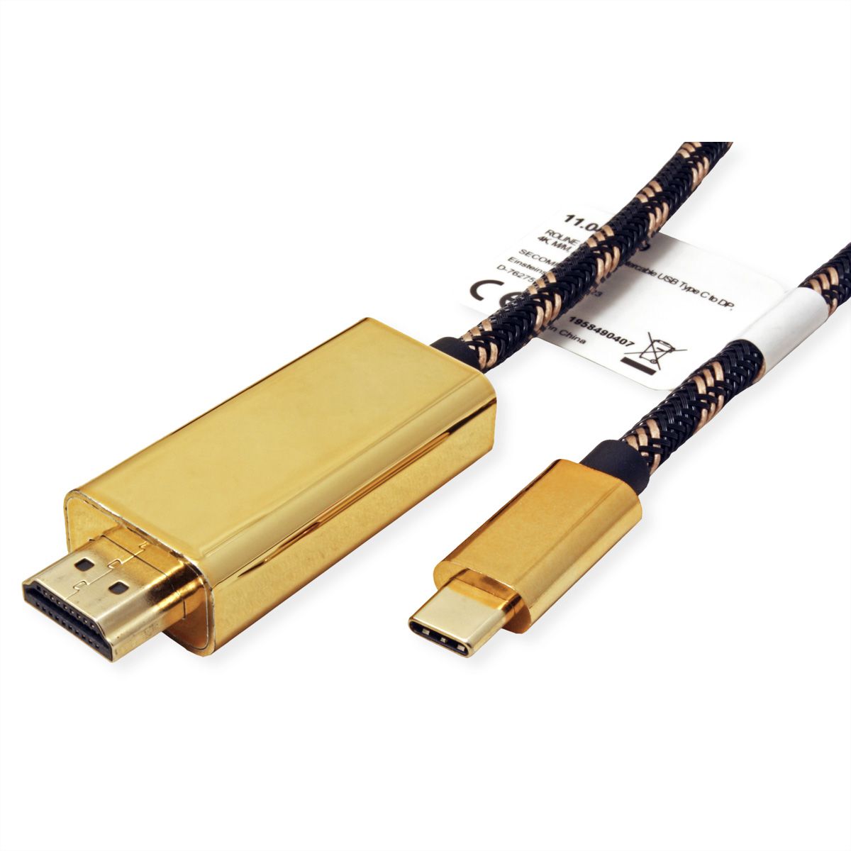 ROLINE GOLD Câble adaptateur type C - HDMI, M/M, 1 m