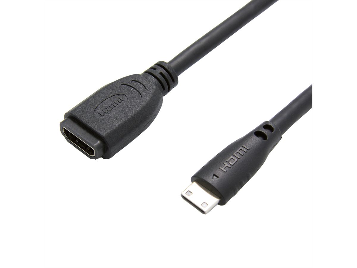 VALUE Câble adaptateur HDMI, HDMI F - HDMI Mini M