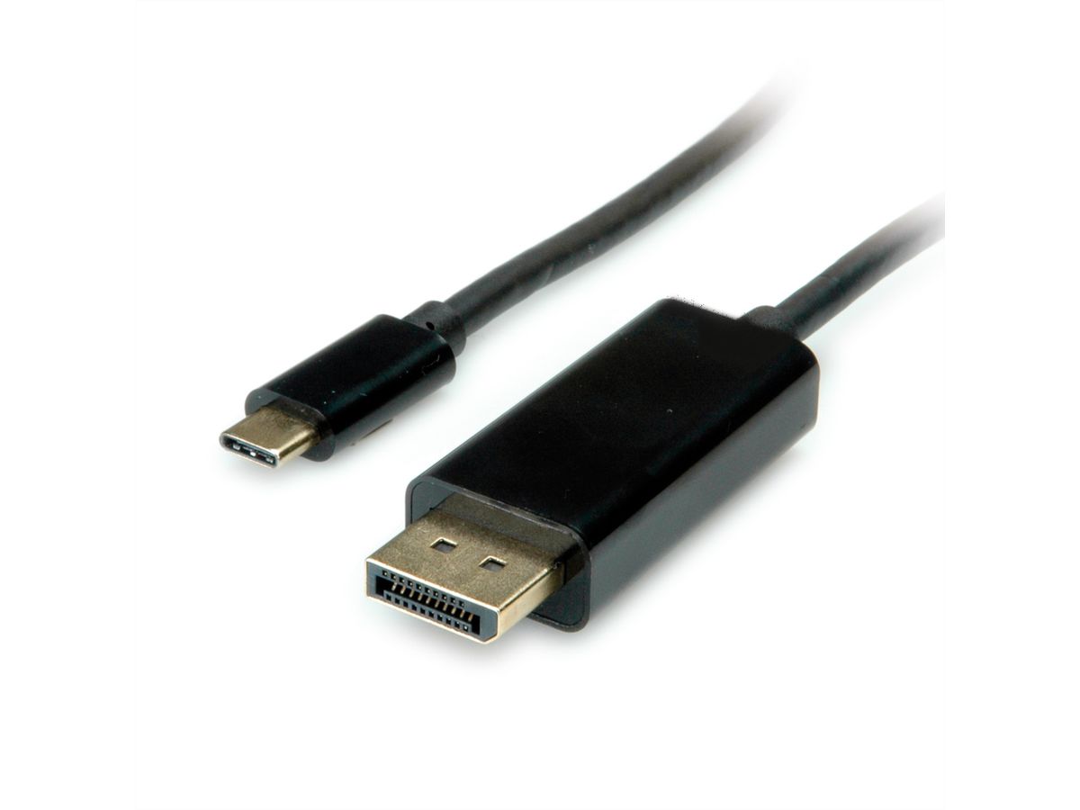 VALUE Câble adaptateur type C - DisplayPort, v1.2, M/M, 2 m