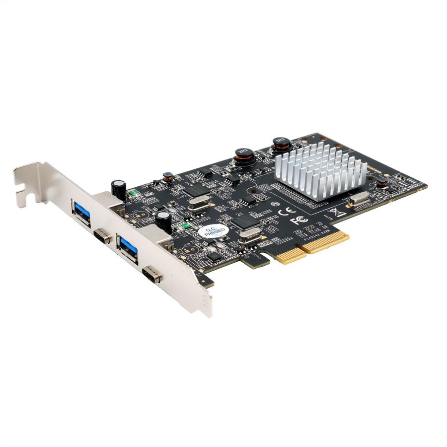 EXSYS EX-12005 Carte USB 3.2 Gen2 PCIe, 4 ports (2x type C, 2x type A)