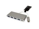 ROLINE Hub USB 3.2 Gen 1, 4 ports, type C, 1 port PD