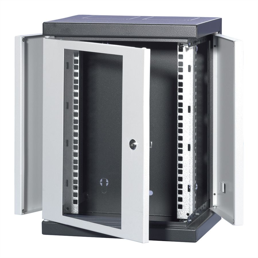 SCHROFF Armoire EPCASE 10" 8 UH, porte en verre, (HxLxP) 462x345x280mm