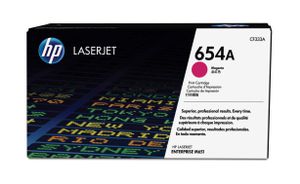 HP 654A toner magenta authentique LaserJet