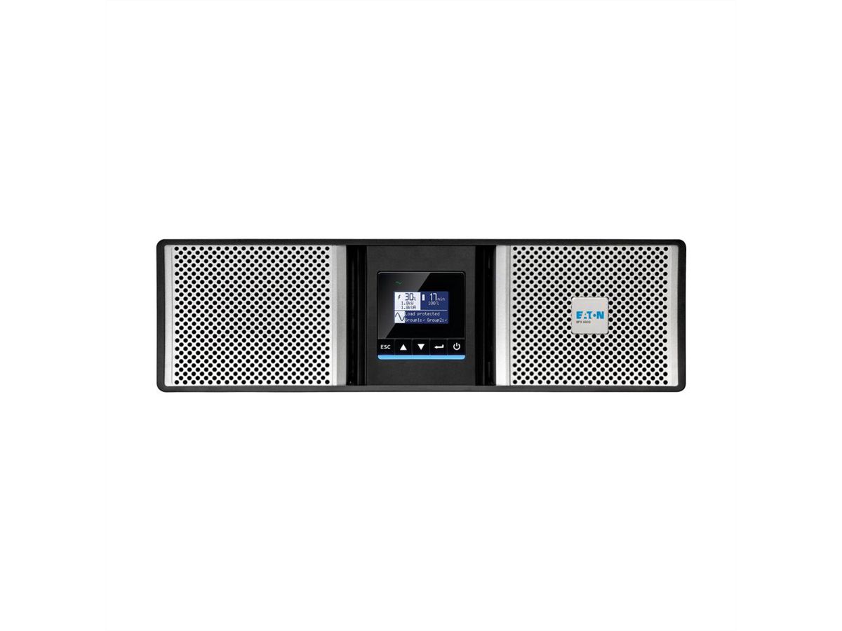 Eaton 9PX 6000i RT3U HotSwap Netpack G2 avec bypass, Network-M3 & Kit RM (9RK) / Technologie : Online double conversion