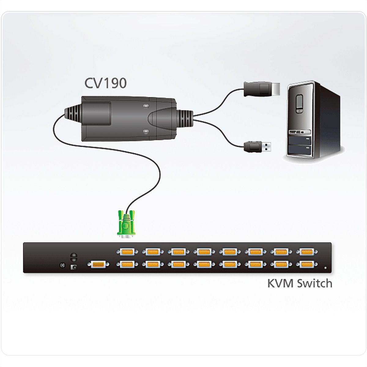 ATEN CV190 Convertisseur de console DisplayPort