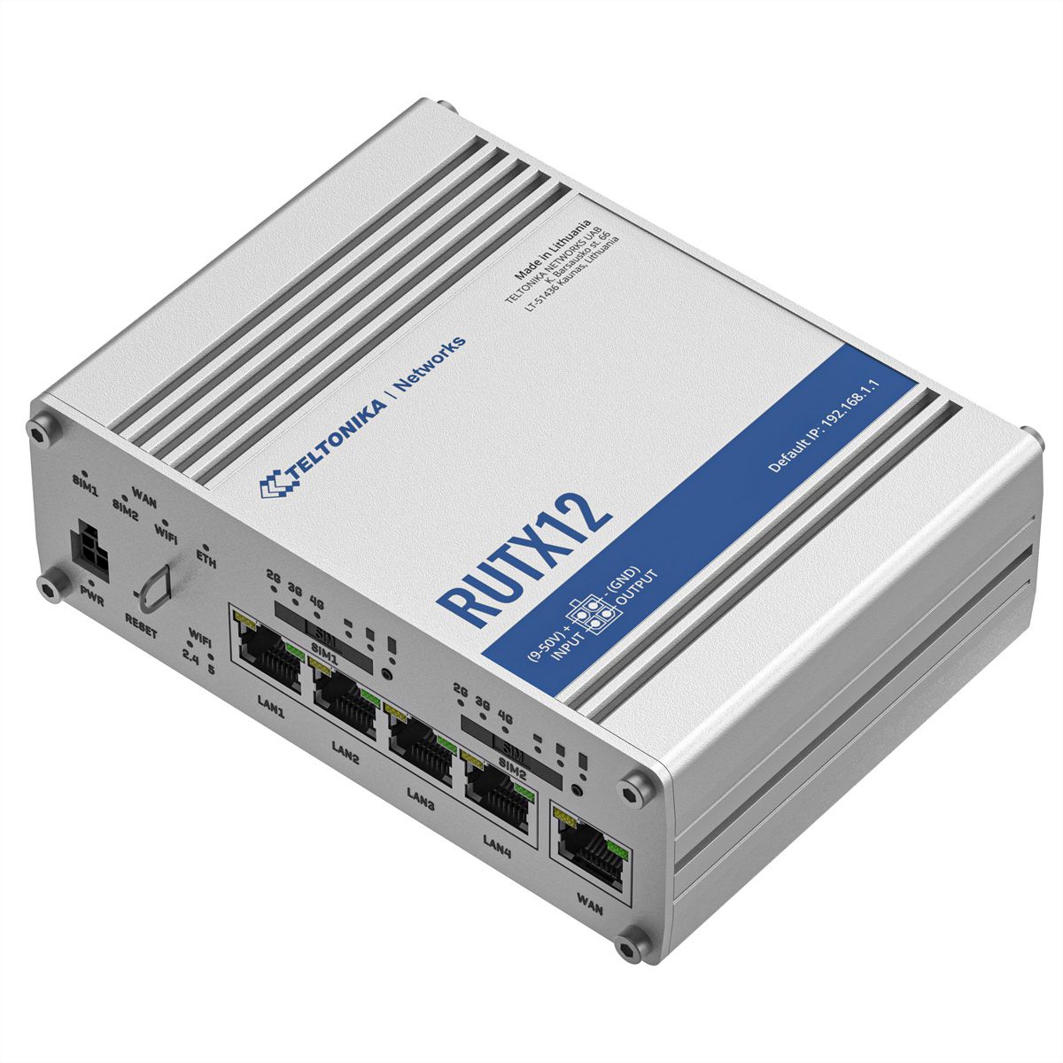 TELTONIKA RUTX12 Dual LTE CAT 6 Routeur industriel