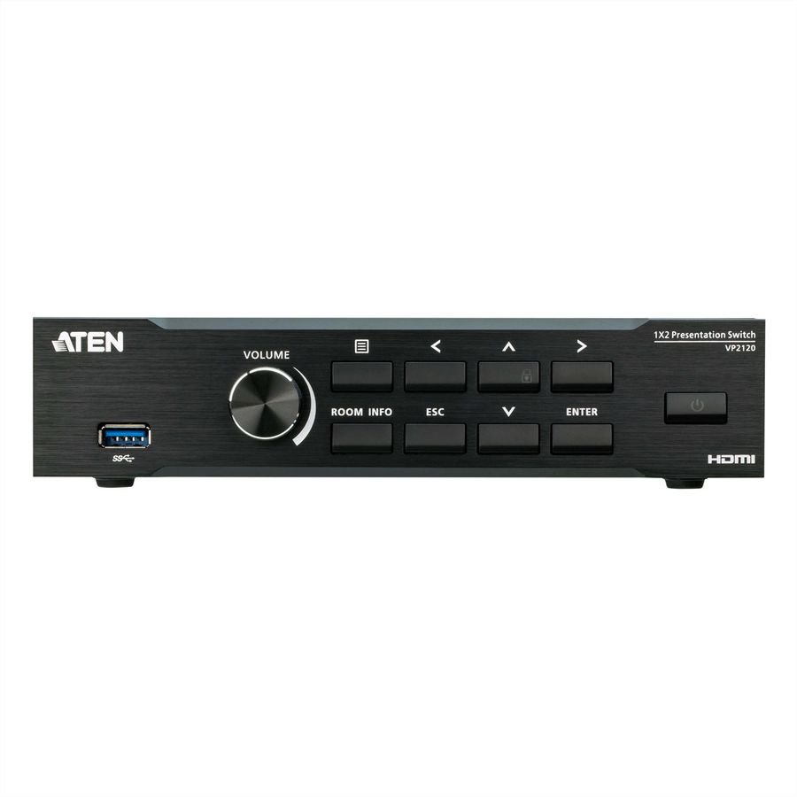 ATEN VP2120 Commutateur de présentation fluide avec multidiffusion en quadruple affichage