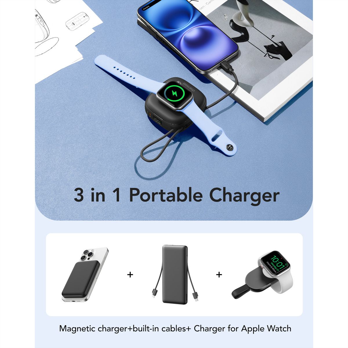 CHARMAST Powerbank W1205 10000mah noir