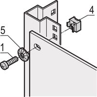 SCHROFF Écrou cage de mise à la masse M6, 10 pcs
