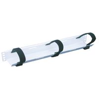 Passe-câbles 19" 1 UH avec 3 bandes, noir