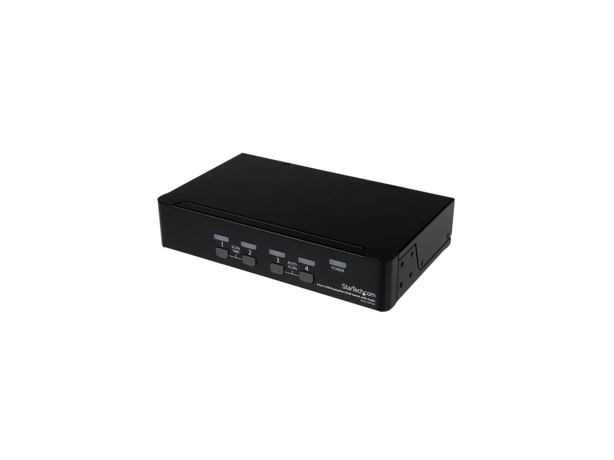 StarTech.com Commutateur KVM DisplayPort USB 4 ports avec audio