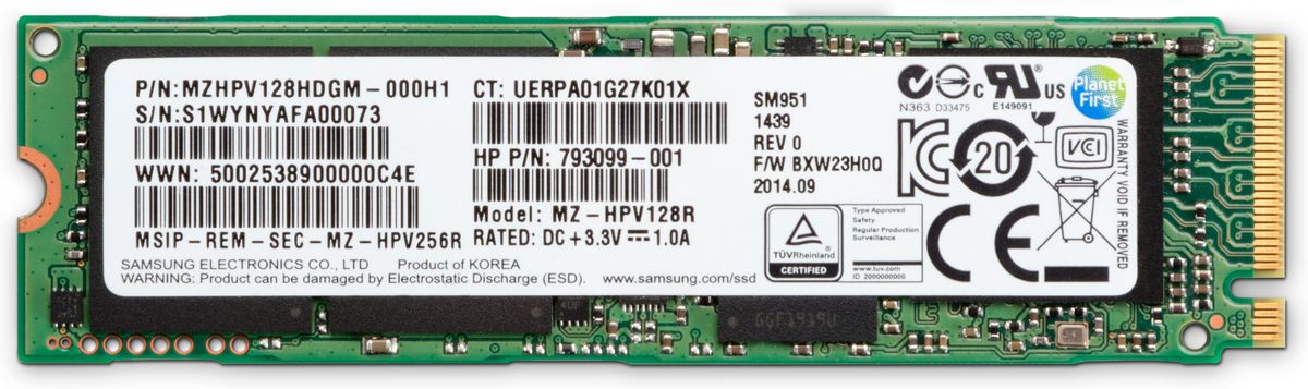 HP Z Turbo Drive M.2 512 Go PCI Express 3.0 TLC NVMe