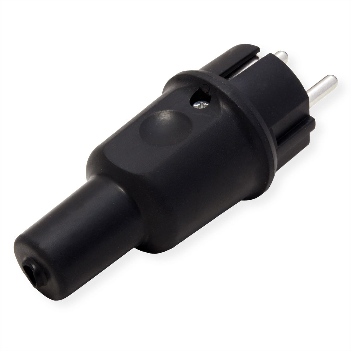 BACHMANN Fiche en caoutchouc plein, IP44, noire