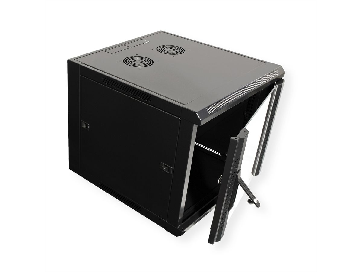 VALUE Armoire murale 9 UH (HxLxP) 505x570x600mm, noir
