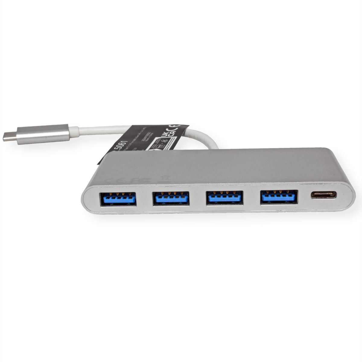 ROLINE Hub USB 3.2 Gen 1, 4 ports, type C, 1 port PD