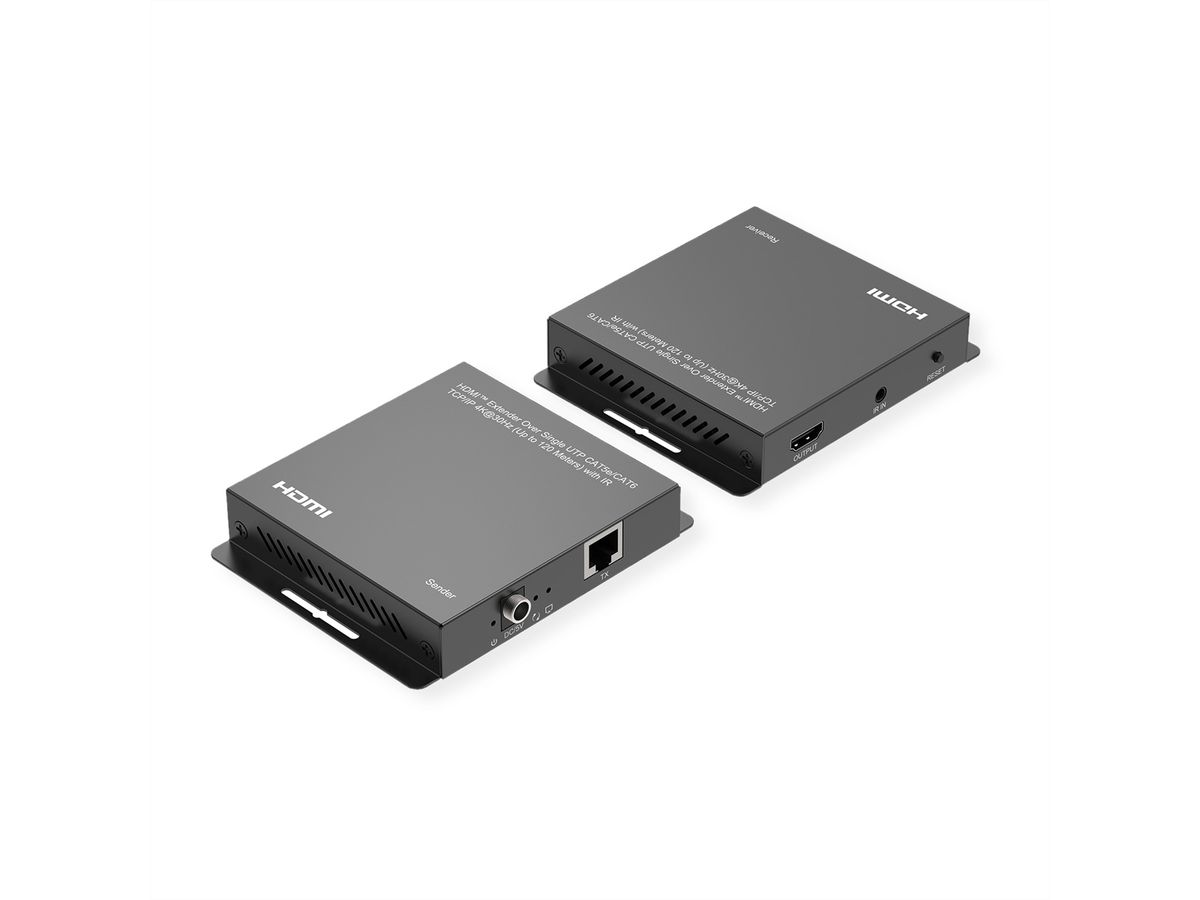 ROLINE Prolongateur HDMI sur IP, 4K30Hz, 120m, avec IR