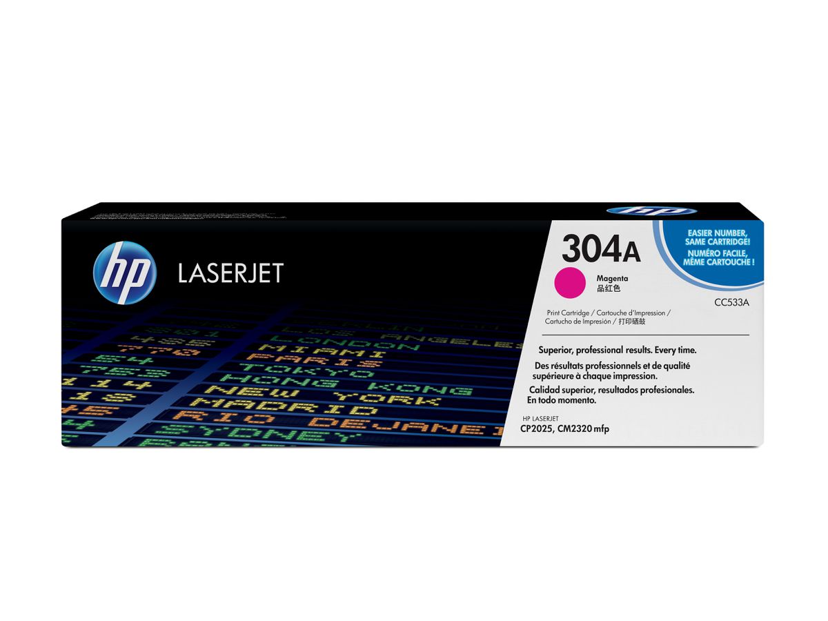 HP 304A toner LaserJet magenta authentique