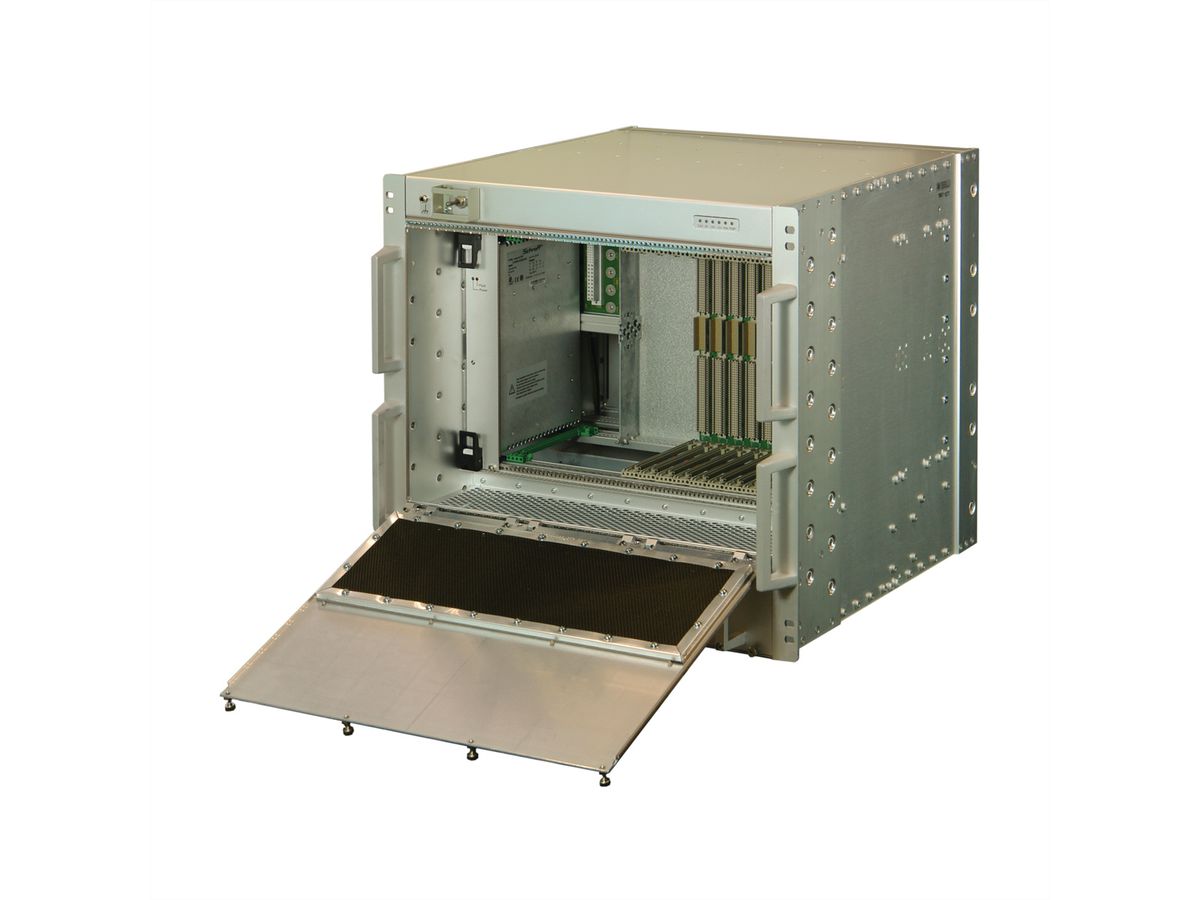 SCHROFF VME64x System, Rugged, 10 U, 12 slots, Pluggable PSU