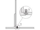 SCHROFF EuropacPRO Kit de blindage CEM, face avant vers panneau latéral, acier, encastré, 3 U