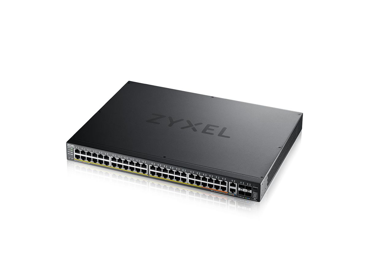 Zyxel XGS2220-54HP Géré L3 Gigabit Ethernet (10/100/1000) Connexion Ethernet, supportant l'alimentation via ce port (PoE)