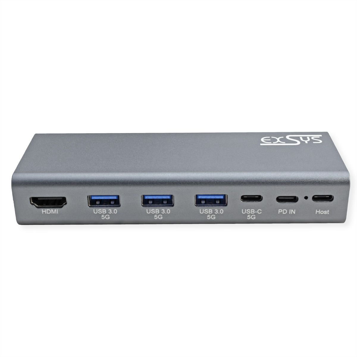EXSYS EX-1224HM Support pour ordinateur portable, avec station d'accueil USB-C 7 en 1 amovible