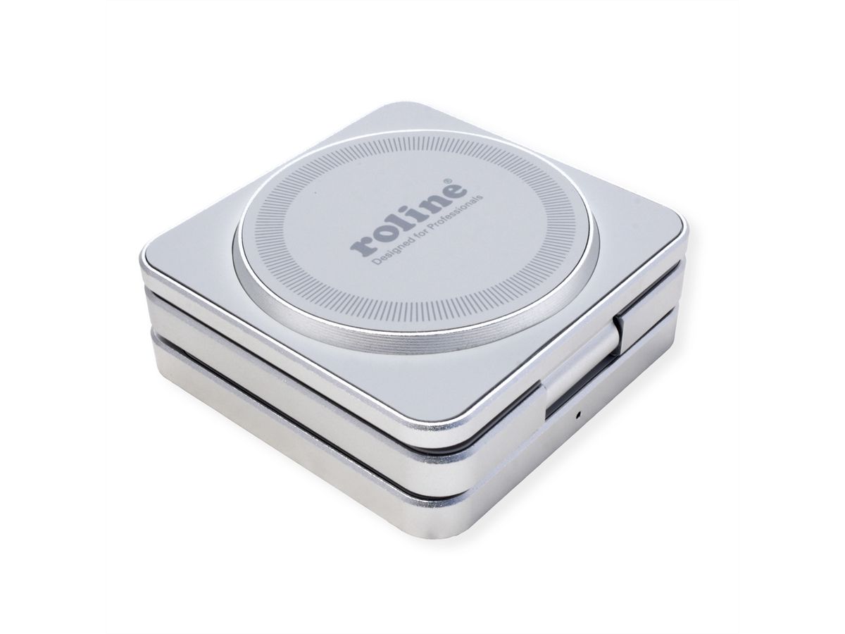 ROLINE Station de charge à induction 3-en-1, pliable, pour appareils APPLE