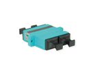 TELEGÄRTNER  Coupleur SC Duplex, Multimode, Manchon en céramique, boîtier en plastique, turquoise
