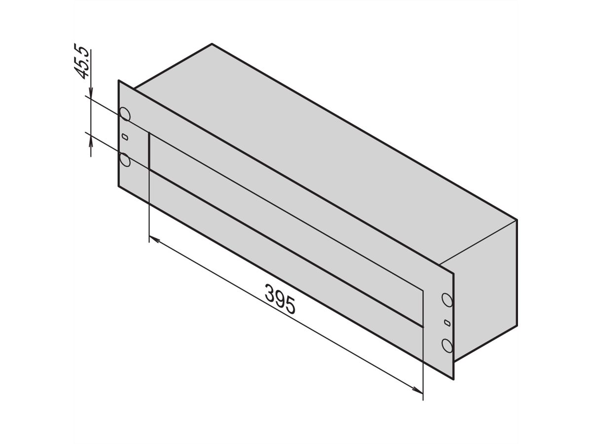 Boîte de distribution 19" SCHROFF Avec emballage pour l'expédition outre-mer
