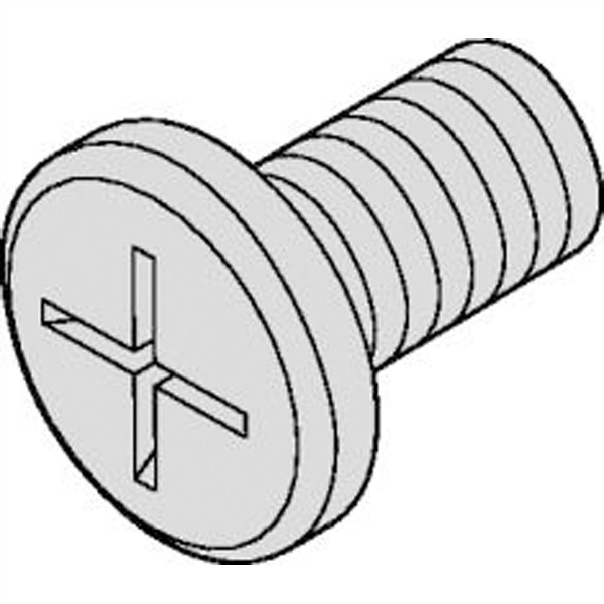 Kit de vis SCHROFF pour entraînements à disque, M4x6 mm