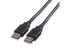 ROLINE Câble USB 2.0 Type A-A, noir, 1,8 m