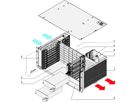 Système CPCI SCHROFF, pour PSU enfichable, horizontal, 4 U, 8 slots