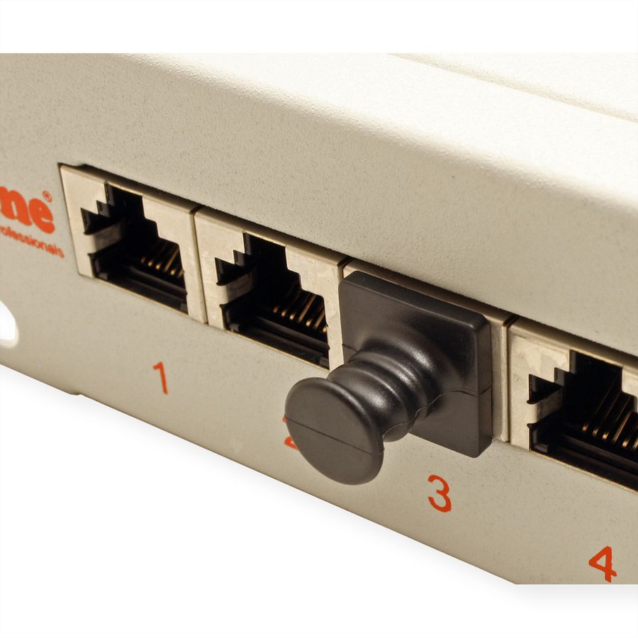 VALUE Protecteur anti-poussière pour prises RJ45, noir