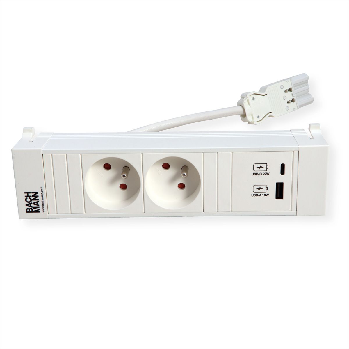 BACHMANN POWER FRAME 2xUTE 1xUSB A/C 22W 0,2m GST18