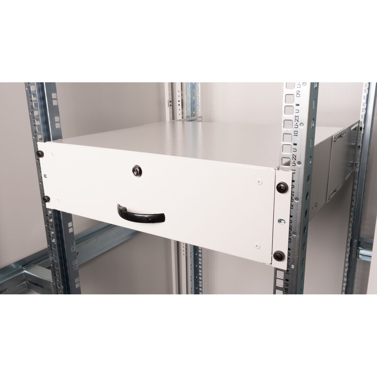 ROLINE 19" Tiroir pour clavier 3U, 400P fermable gris