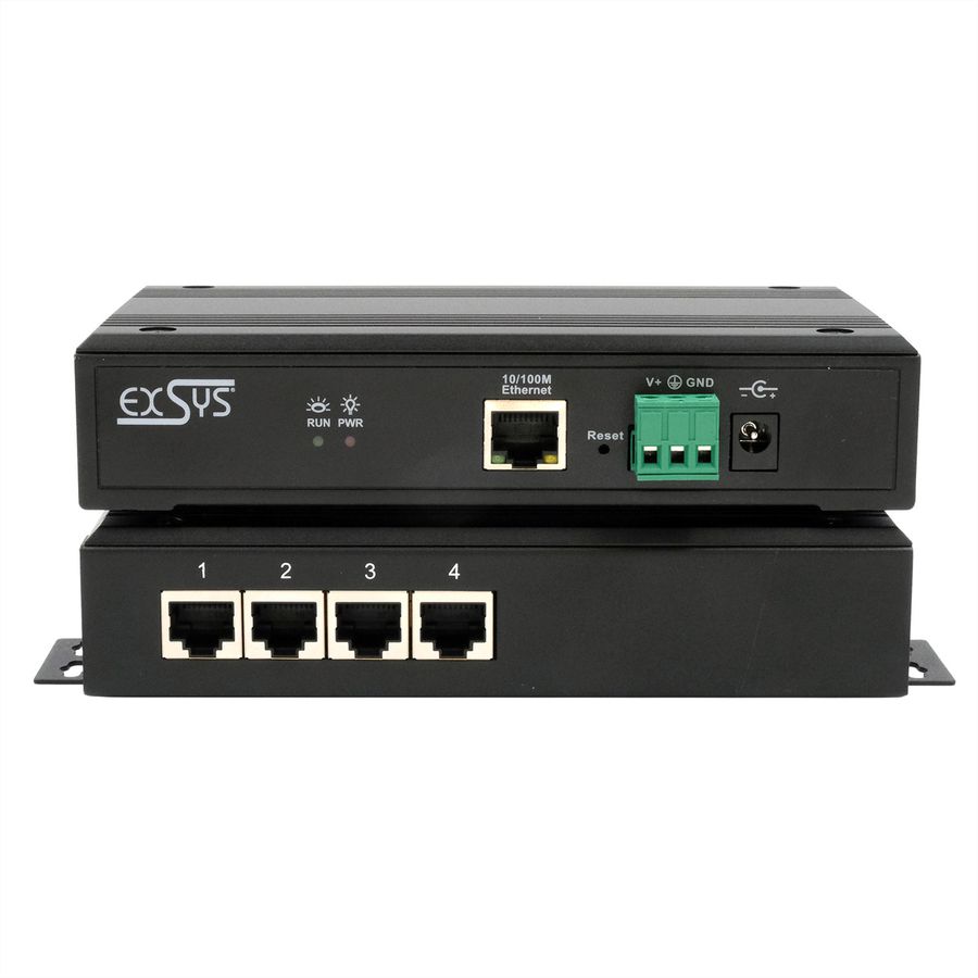 EXSYS EX-61004 Ethernet vers 4x RS-232/422/485