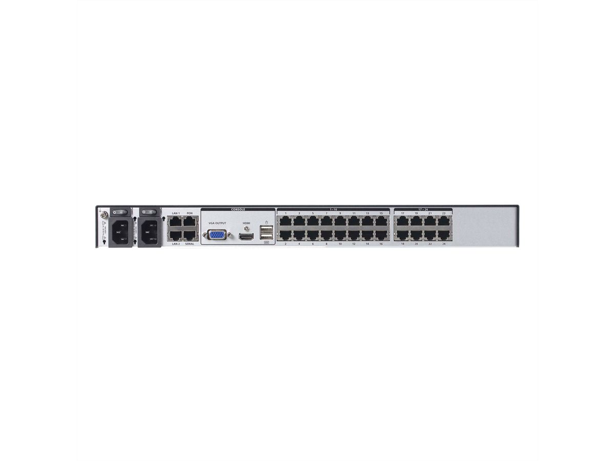 ATEN KN4024VB Commutateur KVM sur IP 24 ports Cat.5 Multi-Interface, 1 local/4 distant