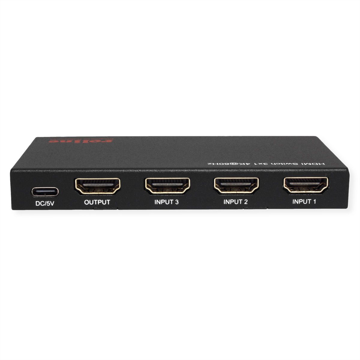 ROLINE Switch HDMI 4K à 3 ports, avec télécommande