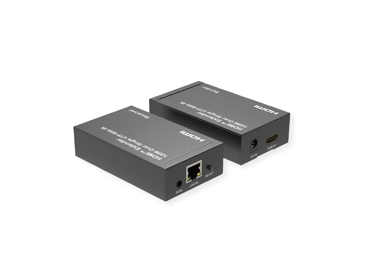 ROLINE Prolongateur HDMI via IP, 1080P, 120m, avec IR