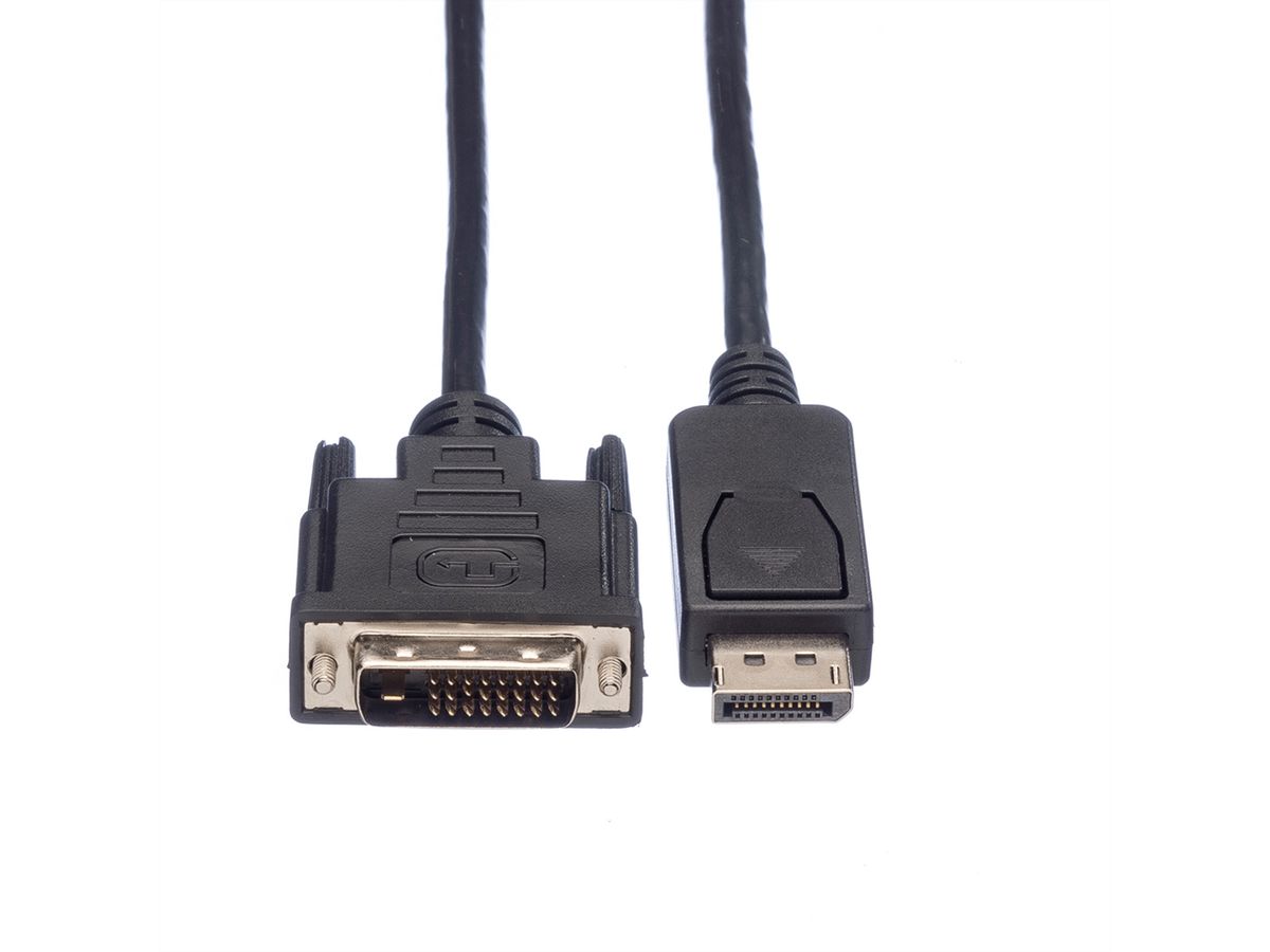 ROLINE Câble DisplayPort DP M - DVI M, noir, 3 m