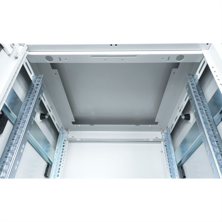 ROLINE 19" Baie réseau Pro 22U, 600x600 LxP Porte verre gris