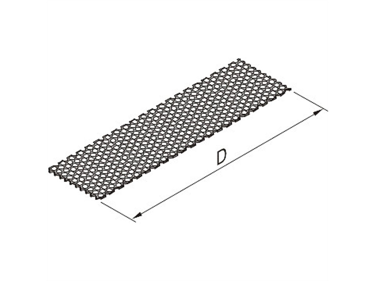 Plaque de recouvrement de l'unité enfichable SCHROFF, avec perforation, 8 CV, 167 mm