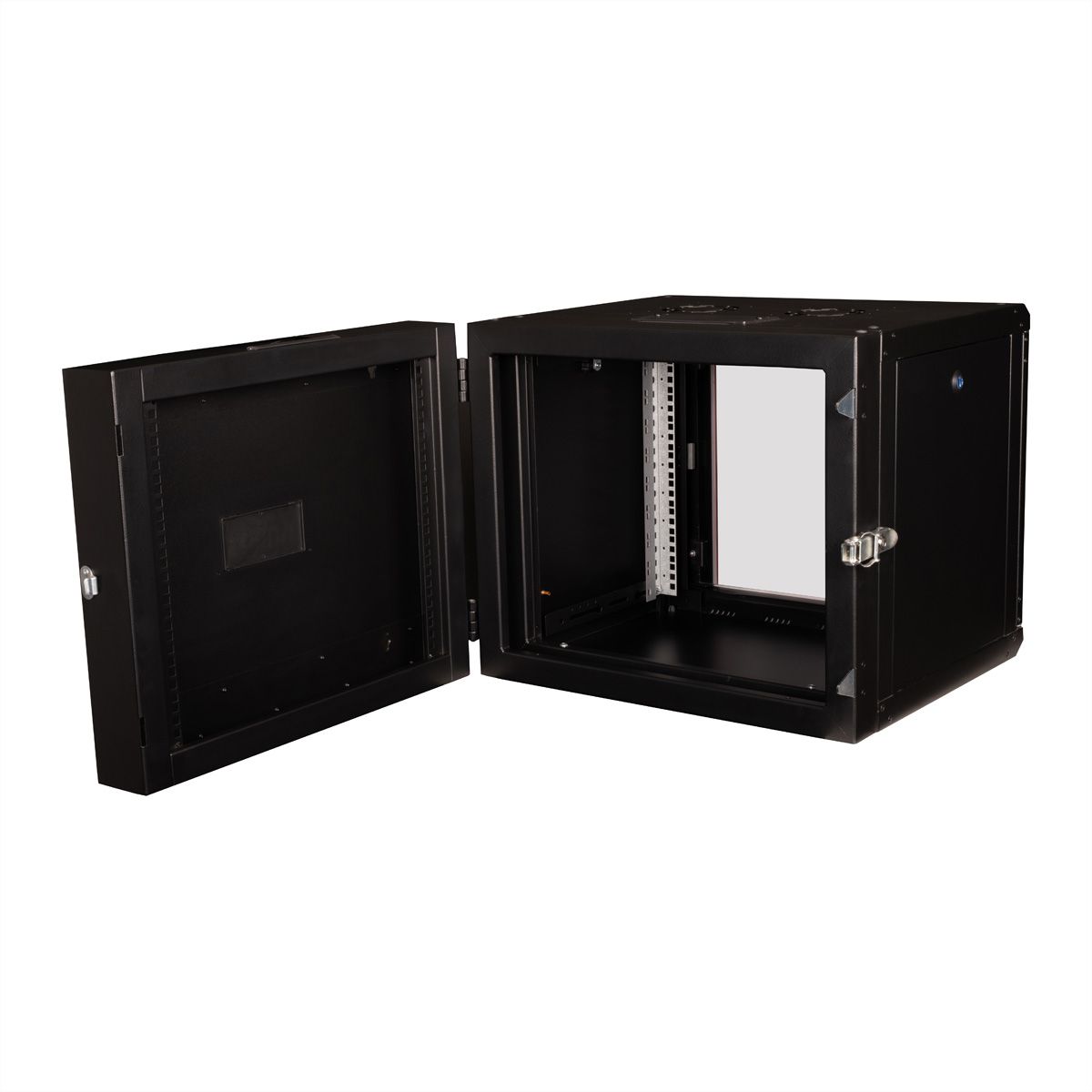 ROLINE 19" Boîtier mural Pro 9U, 600x600 LxP pivotant en 2 parties noir