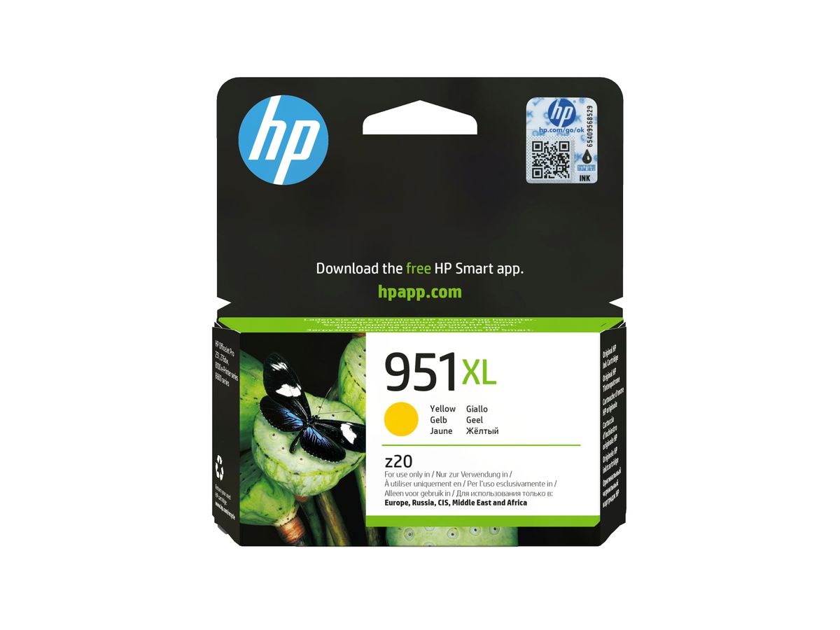 HP 951XL cartouche d'encre jaune grande capacité authentique