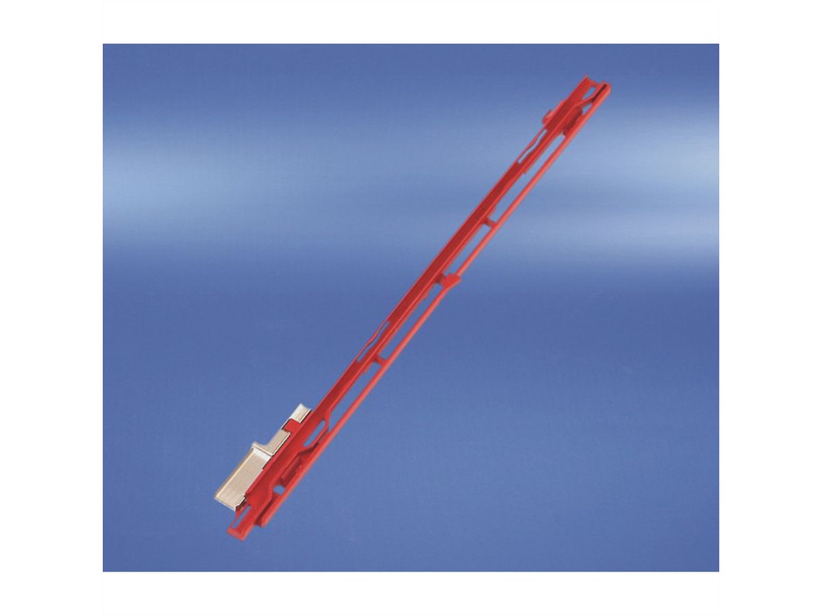 SCHROFF MTCA Rail de guidage, rouge, inférieur, pour modules AMC, 10 pièces