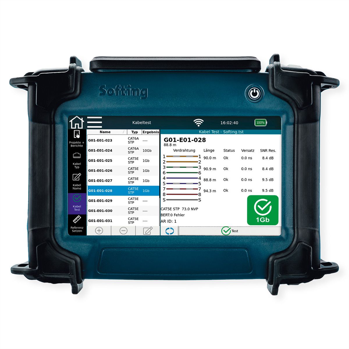 SOFTING NetXpert XG2 1G , pour le cuivre et la fibre optique en option