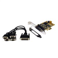 EXSYS EX-45364 Carte PCIe 4x RS-232/422/485 Low Profile, câble Octopus
