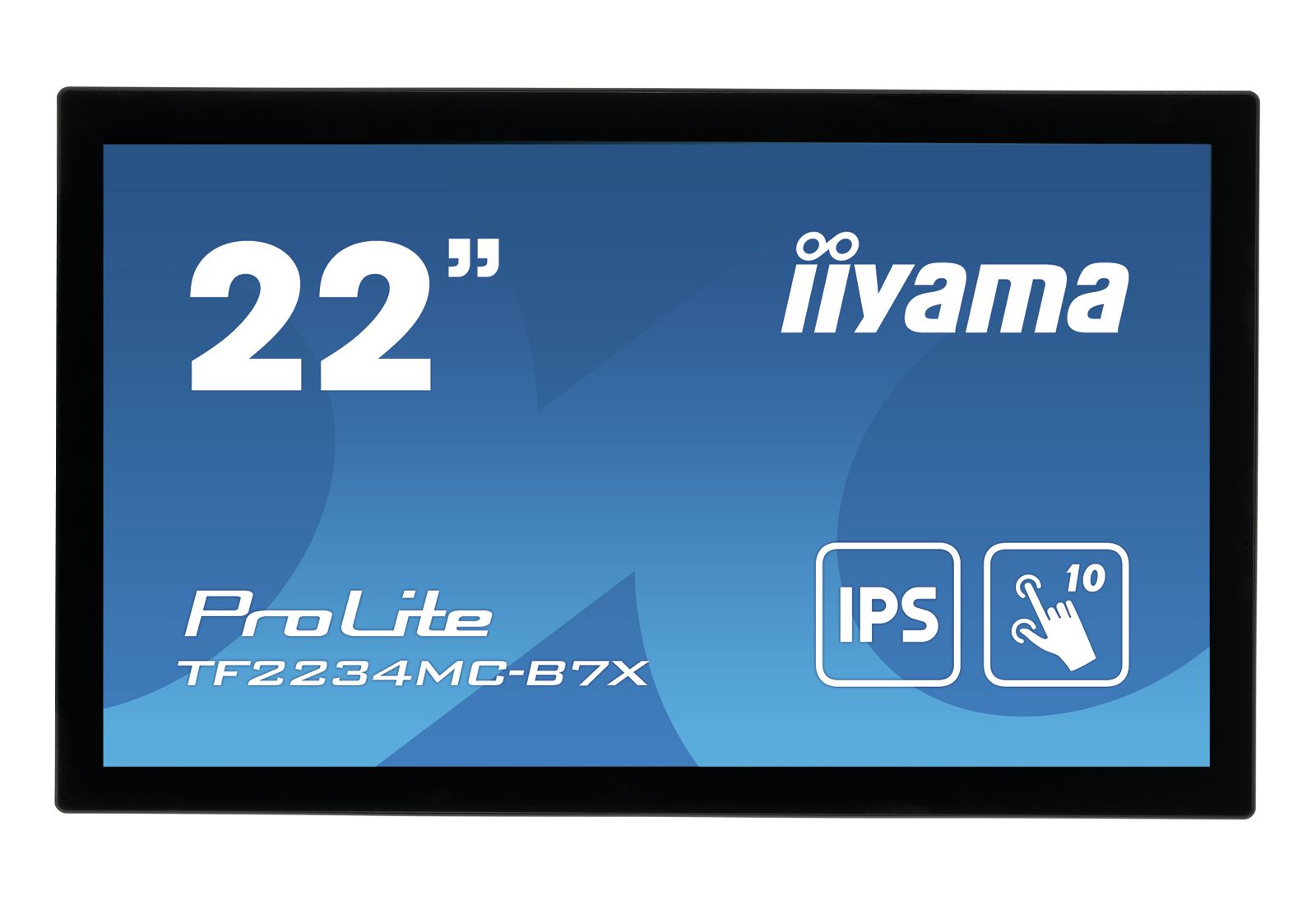 iiyama ProLite TF2234MC-B7X écran plat de PC 54,6 cm (21.5") 1920 x 1080 pixels Full HD LED Écran tactile Multi-utilisateur Noir